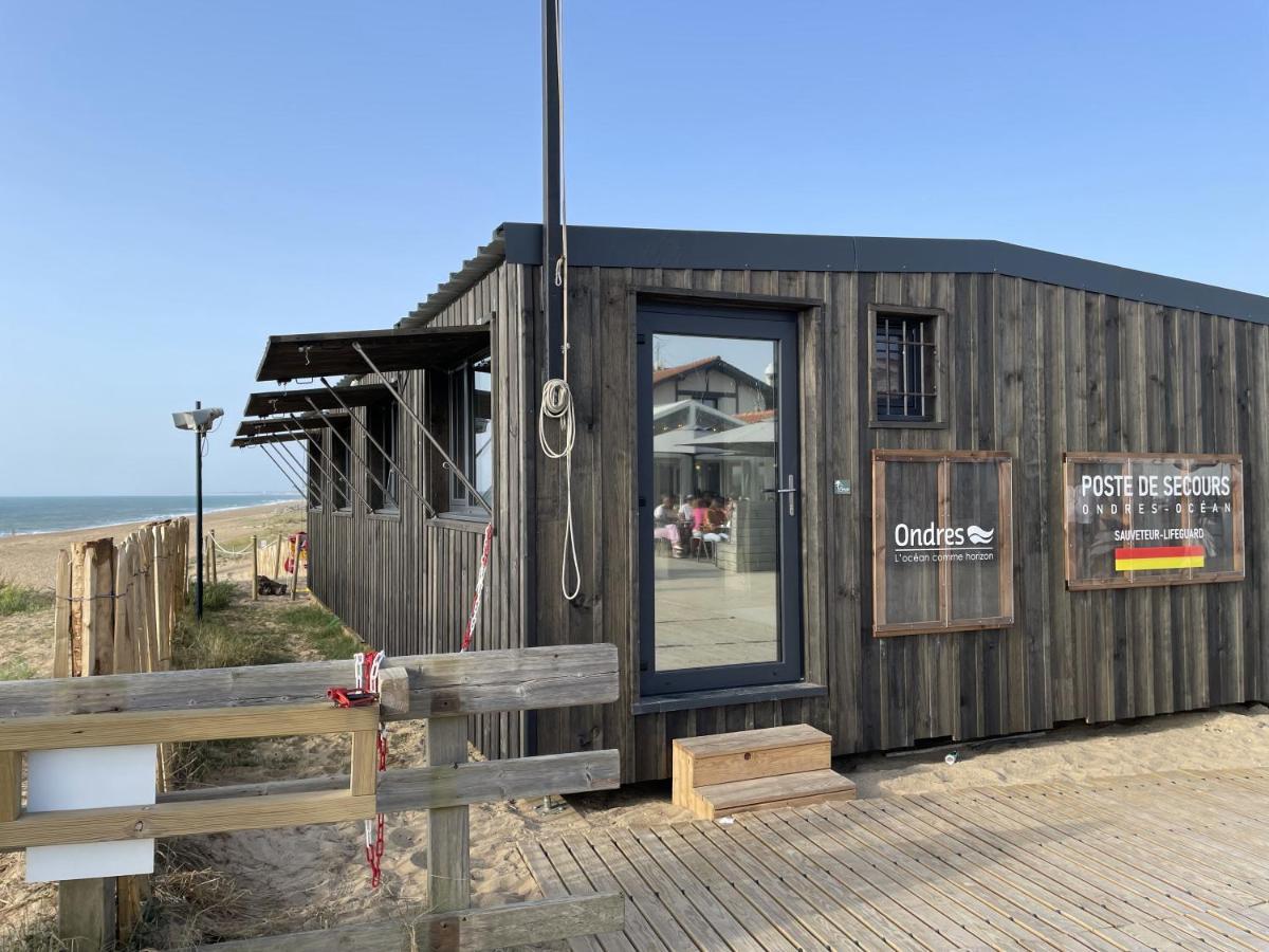 Chalet Paisible A La Plage, Piscine Et Tennis Ondres Exterior photo
